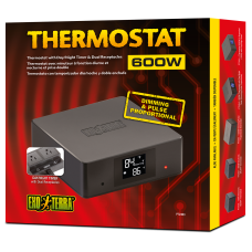 600W Thermostat with Day/Night Timer & Dual Receptacles