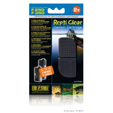 2 Actieve kool patronen voor Repti Clear F250