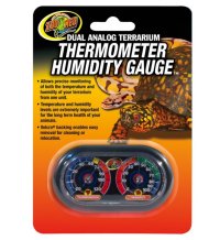 Dual Analog Terrarium Thermometer-Humidity Gauge