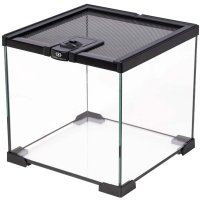 Terrarium Glas - 20x20x20cm - Zwart