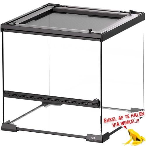 Terrarium Glas - 30x30x32cm - Zwart