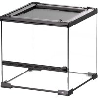 Terrarium Glas - 30x30x32cm - Zwart