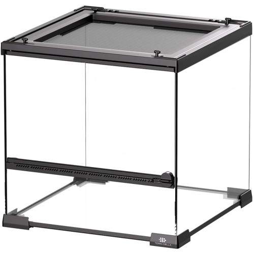 Terrarium Glas - 30x30x32cm - Zwart