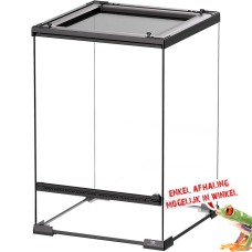 Terrarium Glas - 30x30x45cm - Zwart