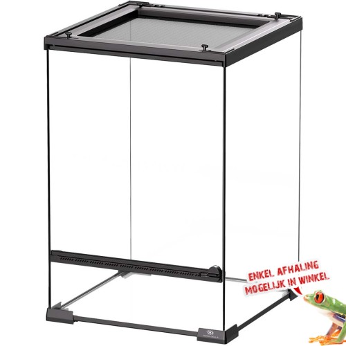 Terrarium Glas - 30x30x45cm - Zwart