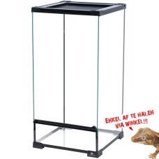 Terrarium Glas - 30x30x60cm - Zwart