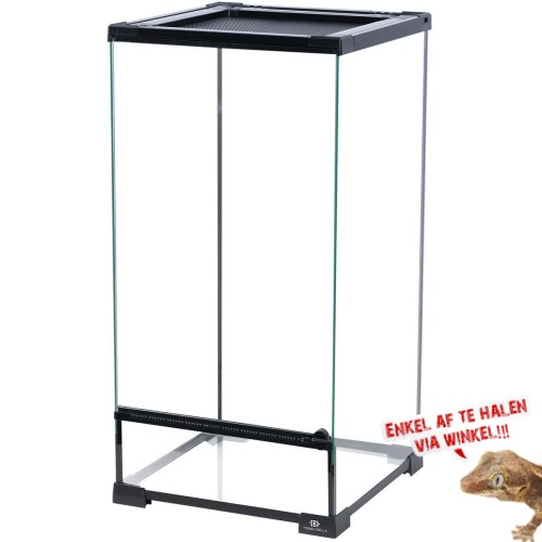 Terrarium Glas - 30x30x60cm - Zwart