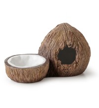 Coconut Hide & Water Dish